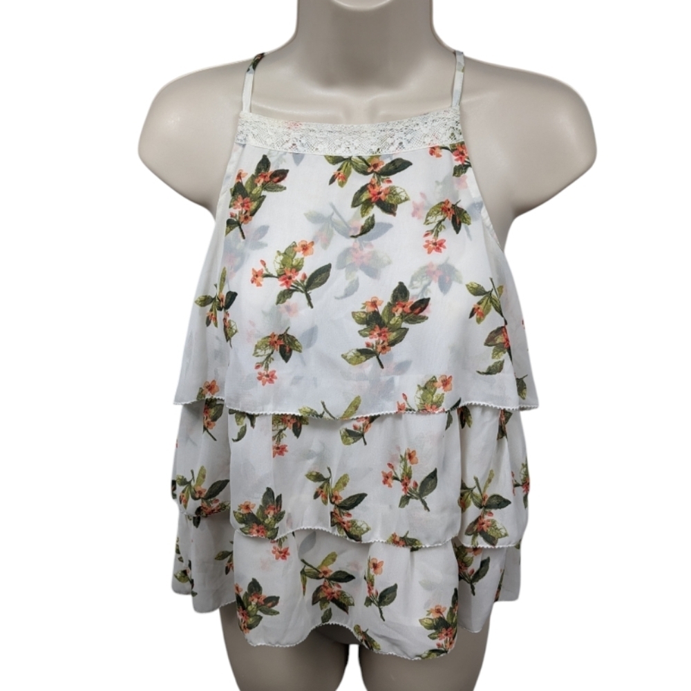 Abercrombie & Fitch Tiered Floral Cami Sz S